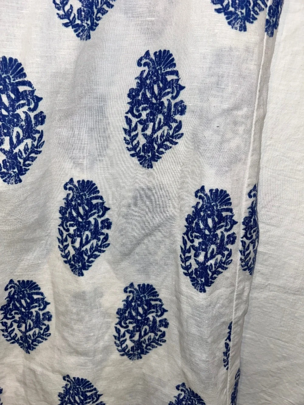 Vineyard Vines Spring Blue & white printed blossoms tunic top shirt dress S - Picture 3 of 5